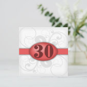 Carte 30e anniversaire ou anniversaire (Debout devant)