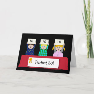Carte 30e anniversaire personnalisable