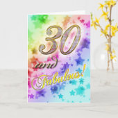 Carte 30e anniversaire pour quelqu'un Fabulous (Fleur jaune)