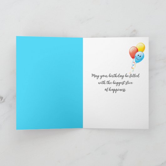 Carte 30e anniversaire Psychedelic 3D Abstrait (Intérieur)