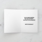 Carte 30e anniversaire sarcastique (Intérieur)