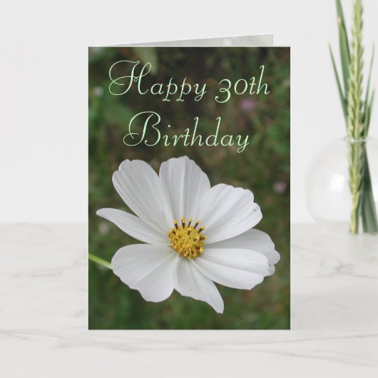 Carte 30e Birthday Card de Janz (Devant)