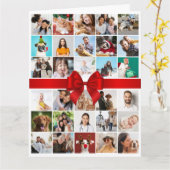 Carte 30e ou n'importe quel âge Photo Collage Big Birthd (Fleur jaune)