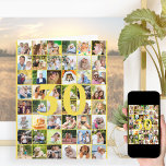Carte 30e ou n'importe quel âge Photo Collage Big Birthd<br><div class="desc">grande carte d'anniversaire modèle photo que vous pouvez customiser pour n'importe quel âge et ajouter jusqu'à 40 photos différentes. L'exemple est pour un 30ème anniversaire que vous pouvez modifier et vous pouvez également personnaliser le message à l'intérieur et enregistrer l'année à l'arrière. Le modèle photo est prêt pour vous à...</div>