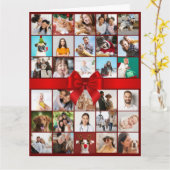 Carte 30e ou n'importe quel âge Photo Collage Big Birthd (Fleur jaune)