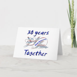 Carte 30ème. Anniversaire