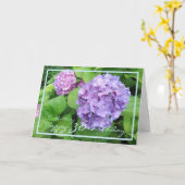 Carte 30ème Anniversaire Bretagne Hydrangeas Elégant cad (Fleur jaune)