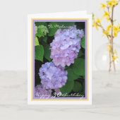 Carte 30ème Anniversaire Melanie Hydrangeas Cadre doré m (Fleur jaune)