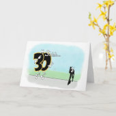 Carte 30ème ANNIVERSAIRE SOURNOIS (Fleur jaune)
