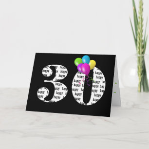 Carte 30ème bouquet de ballon d'anniversaire
