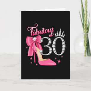 Carte **30ème** VOUS AUREZ UN ANNIVERSAIRE FABULEUX