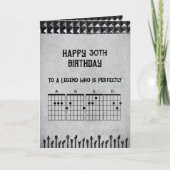 Carte 30th Birthday Rockstar Studded Guitar Theme Card (Devant)