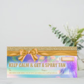 Carte 311 Certificat-cadeau Radiant Palm Spray Tan (Debout devant)