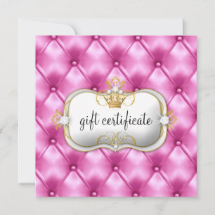 Carte 311 Ciao Bella Pink Tuft Certificat cadeau