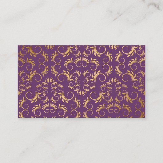 Carte 311-Golden diVine Eggplant Purple Place (Devant)