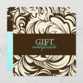 Carte 311 Lavish Topaz Certificat cadeau Brown (Devant / Derrière)
