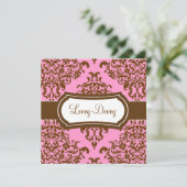 Carte 311 Lovey Dovey Damask Certificat cadeau Choco ros (Debout devant)