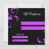 Carte 311-Roxy Solid Purple Certificat Cadeau (Dos)