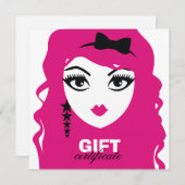 Carte 311 Star Face Deux Pink Certificat cadeau (Devant / Derrière)