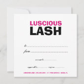 Carte 311 Star Face Deux Pink Certificat cadeau (Dos)