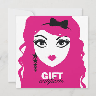 Carte 311 Star Face Deux Pink Certificat cadeau