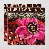 Carte 311 Wild Lily Pink Leopard Certificat cadeau (Devant / Derrière)