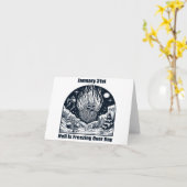 Carte 31 janvier - Jour de l'enfer qui gèle (Fleur jaune)