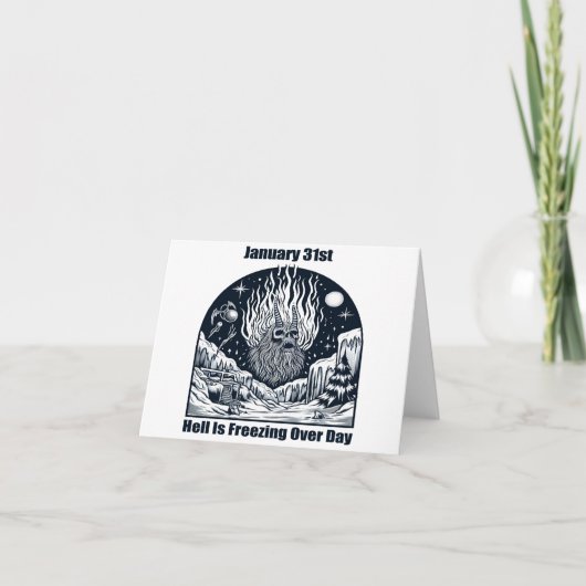 Carte 31 janvier - Jour de l'enfer qui gèle (Devant)