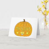Carte 31 octobre anniversaire de mariage de Halloween (Fleur jaune)