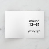 Carte 31e anniversaire (Intérieur)