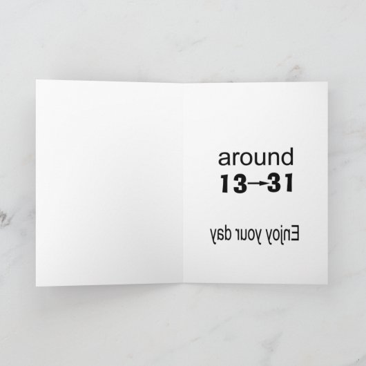 Carte 31e anniversaire (Intérieur)