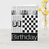 Carte 31ème Anniversaire (Fleur jaune)
