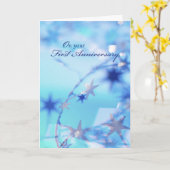 Carte 3315 Joyeux 1er anniversaire (Fleur jaune)