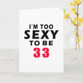 Carte 33 ans (Fleur jaune)