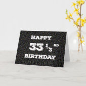 Carte 33 gribouillis de 1/3 anniversaire (Fleur jaune)