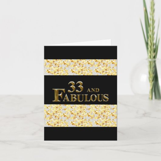 Carte 33e anniversaire  (Devant)