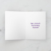 Carte 34e anniversaire : Fun Fireworks Motif + Rainbow 3 (Intérieur)