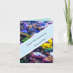 Carte 35e anniversaire du Mariage Coral