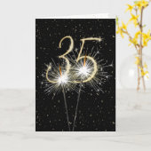 Carte 35e anniversary (Fleur jaune)