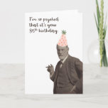 Carte 35e Birthday<br><div class="desc">Sigmund Freud is psyched for a 35e Birthday Funny Freud-centric design for anyone interested in psychology.</div>