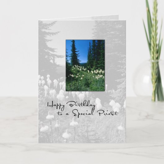 Carte 3656 Paysage du prêtre d'anniversaire (Devant)