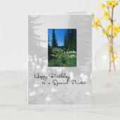 Carte 3656 Paysage du prêtre d'anniversaire (Fleur jaune)