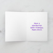 Carte 36e anniversaire : Fun Cake and Candles + Nom pers (Intérieur)