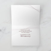 Carte 3702 4e année Anniversaire de l'employé (Intérieur)