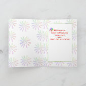 Carte 3722 Fleur du premier jour de l'école (Intérieur)