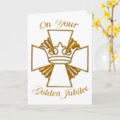 Carte 3773 Jubilé d'or de la vie religieuse (Fleur jaune)