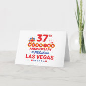 Carte 37e anniversaire de Mariage Couples Las Vegas Voya (Devant)