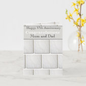 Carte 37e anniversaire du Mariage Albâtre (Fleur jaune)