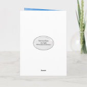 Carte 37e anniversaire Golf Ball on Red Tee Card (Dos)