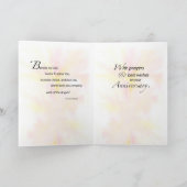 Carte 3849 Anniversaire de l'ordination avec anges (Intérieur)